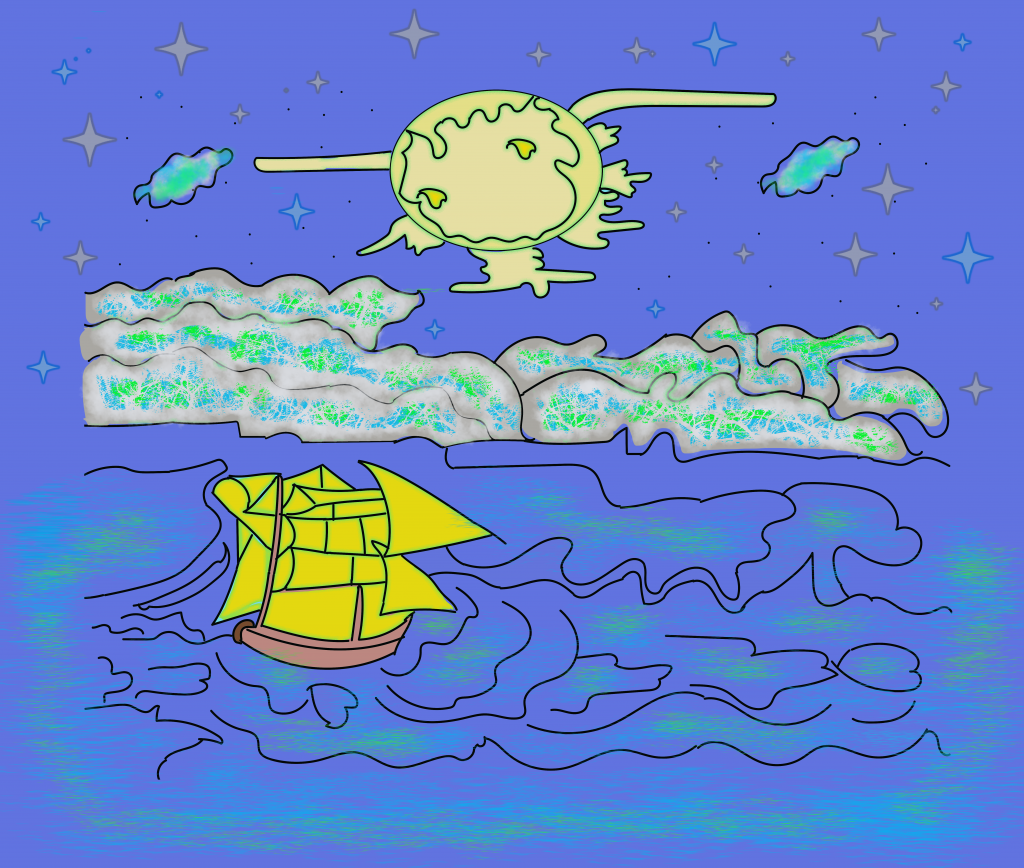 Nighttime landscape